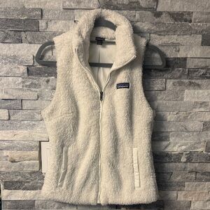 Patagonia Women's White Fleece Vest small